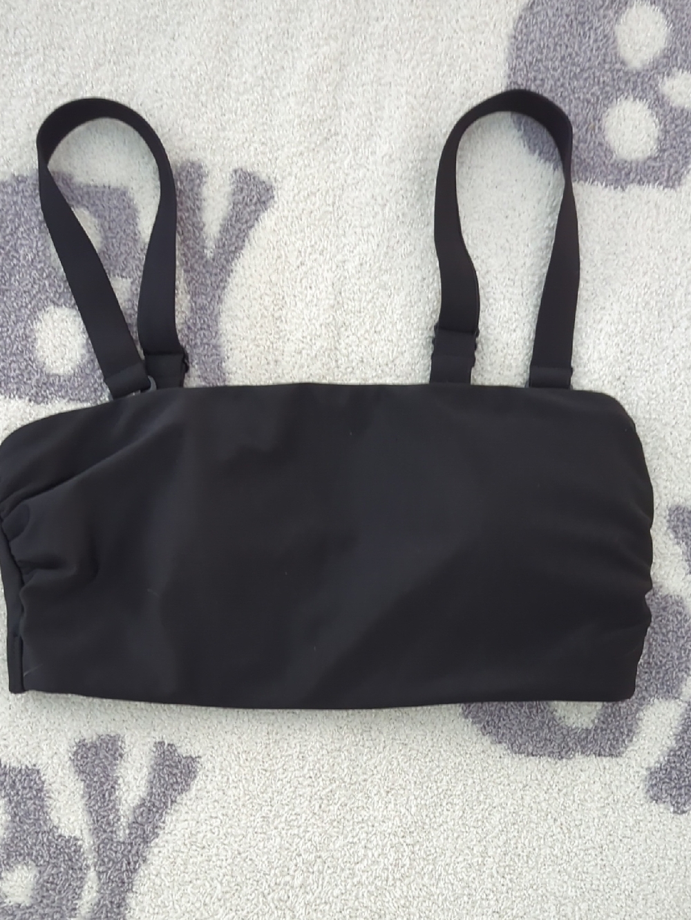 Old Navy Black Bandeau Top with Removable Straps